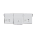 Cerniera alluminio bianco • 126 mm • 3 fori