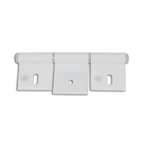 Cerniera alluminio bianco • 126 mm • 3 fori