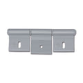 Cerniera alluminio anodizzato • 126 mm • 3 fori