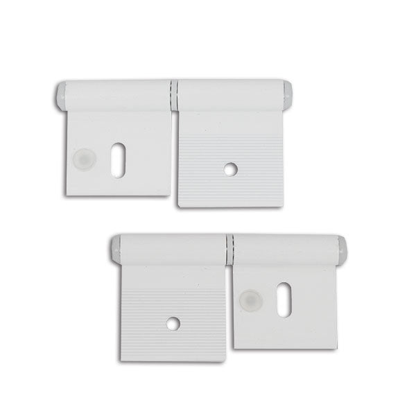 Cerniera alluminio bianco • 84 mm • 2 fori