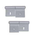 Cerniera alluminio anodizzato • 84 mm • 2 fori