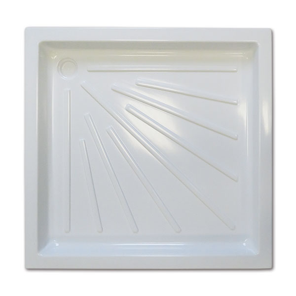 Piatto doccia in materiale plastico • 645 x 600 x 50 mm