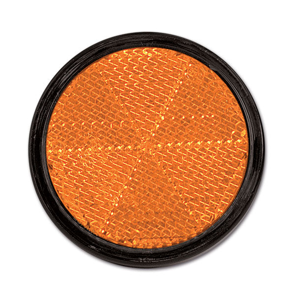 Catadiottro con perno centrale • arancio • Ø 60