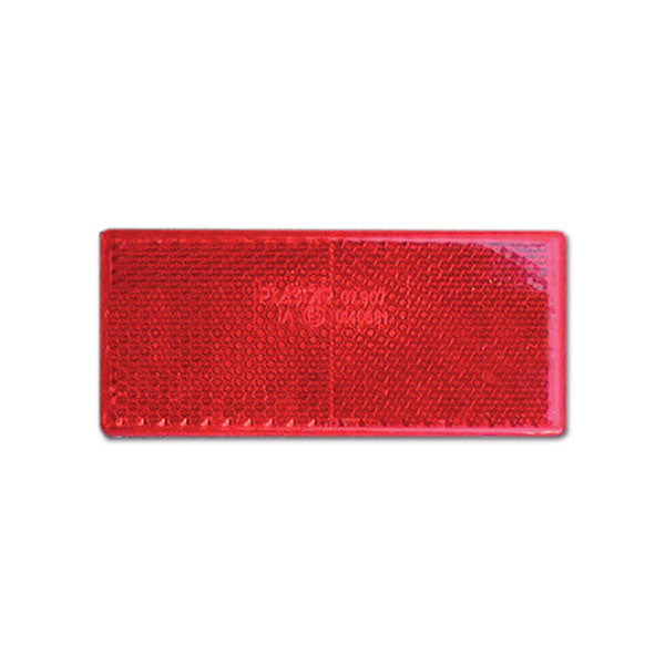 Catadiottro adesivo • rosso • 90 x 40