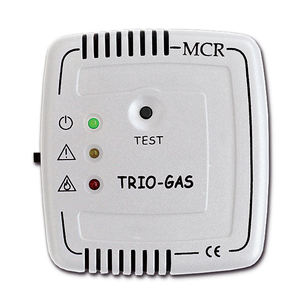 Rilevatore fughe gas TrioGas trivalente da pannello • bianco