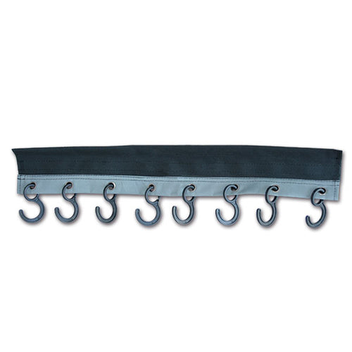 8 ganci con fissaggio a velcro