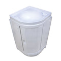 Lavandino BA103 angolare con mobiletto • bianco