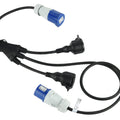 Prolunga CEE M / F • 2 prese Schuko IP44