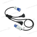 Prolunga CEE M / F • 2 prese Schuko IP44