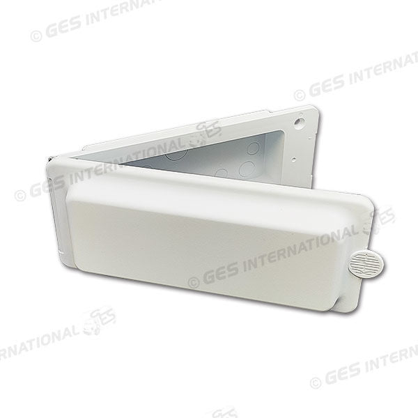 Coperchio bianco presa esterna acqua / gas