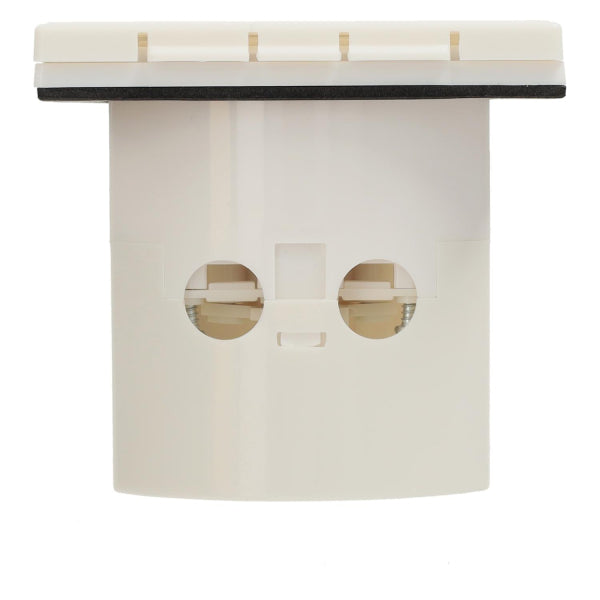 Spina fissa 230 V bianca HABA – vista inferiore