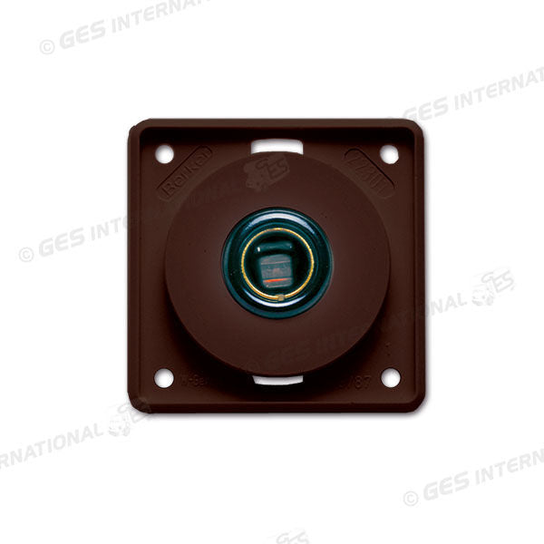 Presa DIN Berker • 12 V • marrone