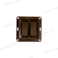 Doppio Interruttore Mobil Plus • marrone