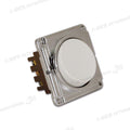 Interruttore singolo Q10 • bianco e cromo