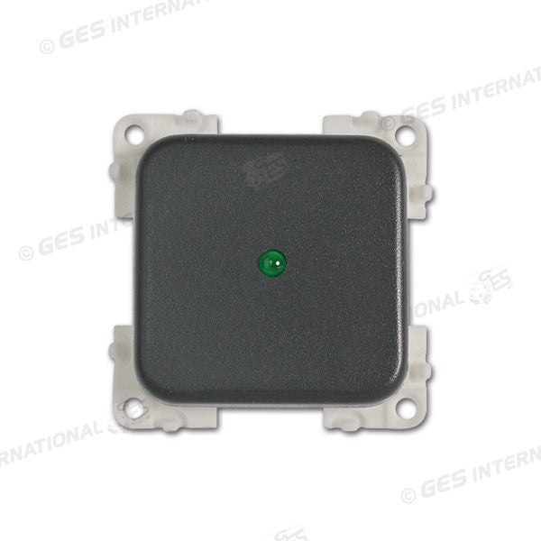 Interruttore con LED • 12 V • verde / grigio