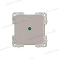 Interruttore con LED • 12 V • verde / grigio chiaro