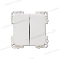 Doppio interruttore unipolare • bianco