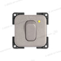 Interruttore con LED • 12 V • giallo / grigio chiaro