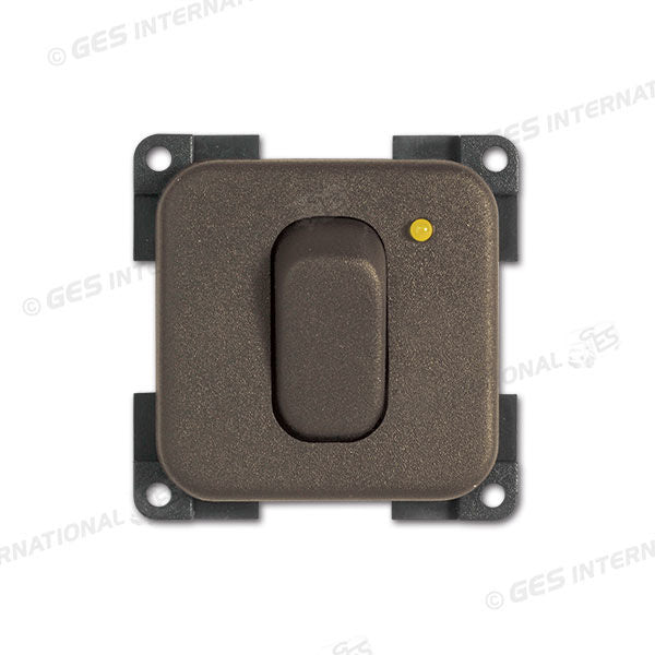 Interruttore con LED • 12 V • giallo / marrone