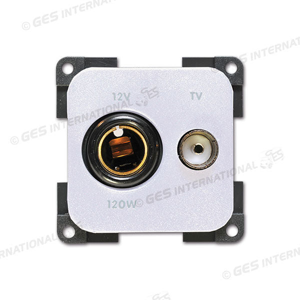 Presa 12 V DIN • TV • bianco
