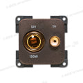 Presa 12 V DIN • TV • marrone