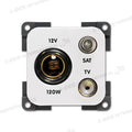 Presa 12 V DIN • TV • SAT • bianco