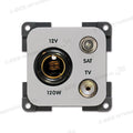 Presa 12 V DIN • TV • SAT • grigio chiaro