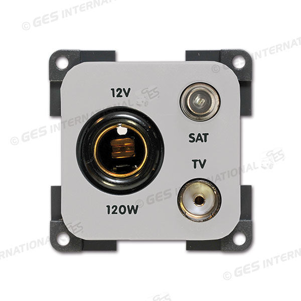 Presa 12 V DIN • TV • SAT • grigio chiaro