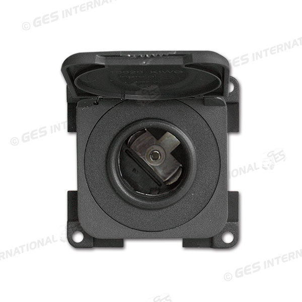 Presa DC con coperchio • 12 V • grigio