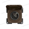 Presa DC con coperchio • 12 V • marrone