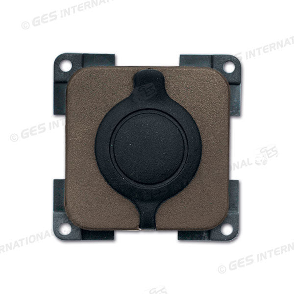 Presa DC coperchio stagno • 12 V • marrone