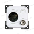 Presa 12 V DC • TV • bianco