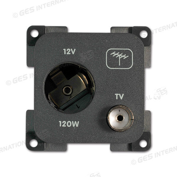 Presa 12V DC • TV • grigio