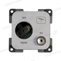 Presa 12 V DC • TV • grigio chiaro