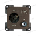 Presa 12 V DC • TV • marrone
