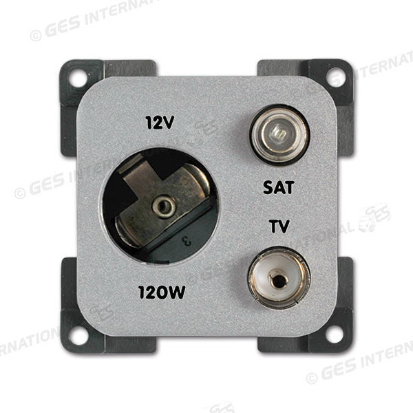 Presa 12 V DIN • TV • SAT • satinato