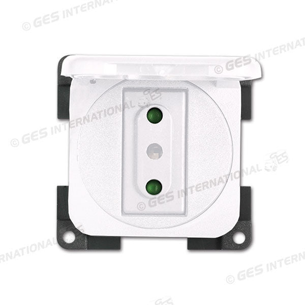 Presa con coperchio • 230 V / 10 A • bianco