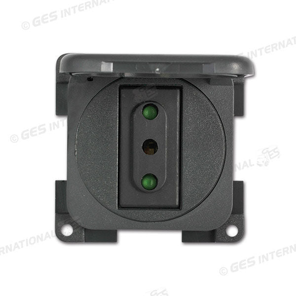 Presa con coperchio • 230 V / 10 A • grigio