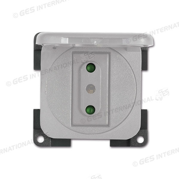 Presa con coperchio • 230 V / 10 A • grigio chiaro