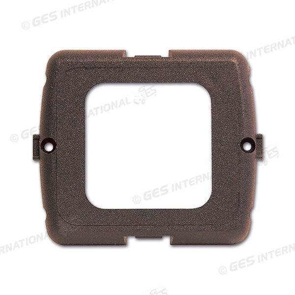 Placca supporto 1 modulo • marrone