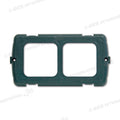 Placca supporto 2 moduli • grigio