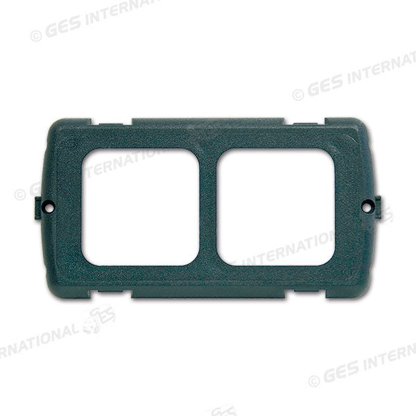 Placca supporto 2 moduli • grigio