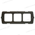 Placca supporto 3 moduli • grigio