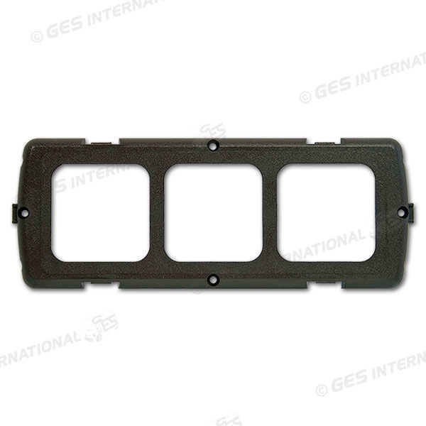 Placca supporto 3 moduli • grigio