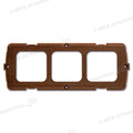Placca supporto 3 moduli • marrone