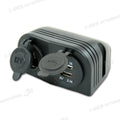 Supporto 2 USB con presa • 12 V