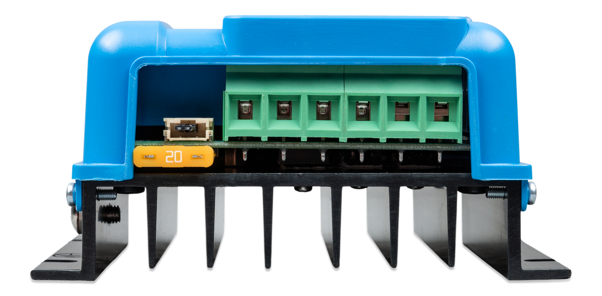 Regolatore MPPT Victron • 100 V / 20 A — vista connessioni