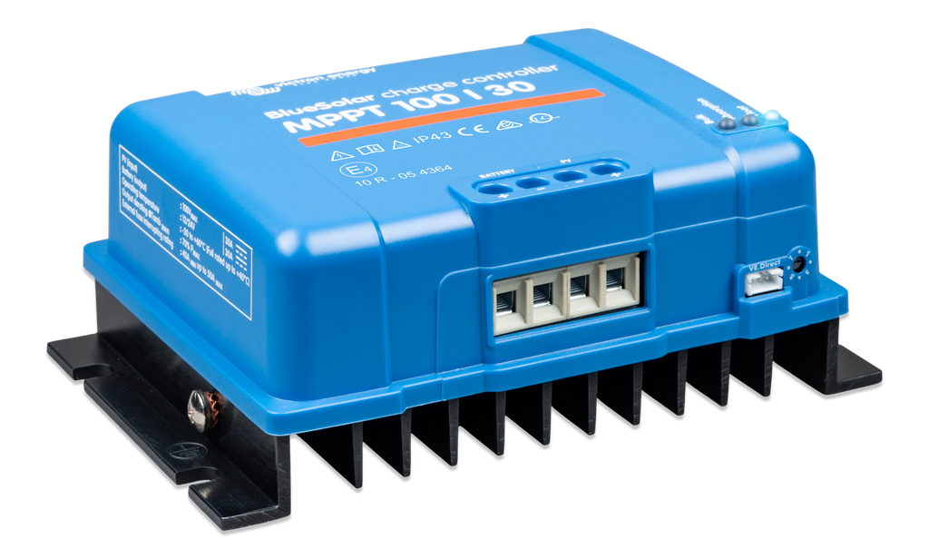 Regolatore MPPT Victron • 100 V / 30 A — vista laterale destra
