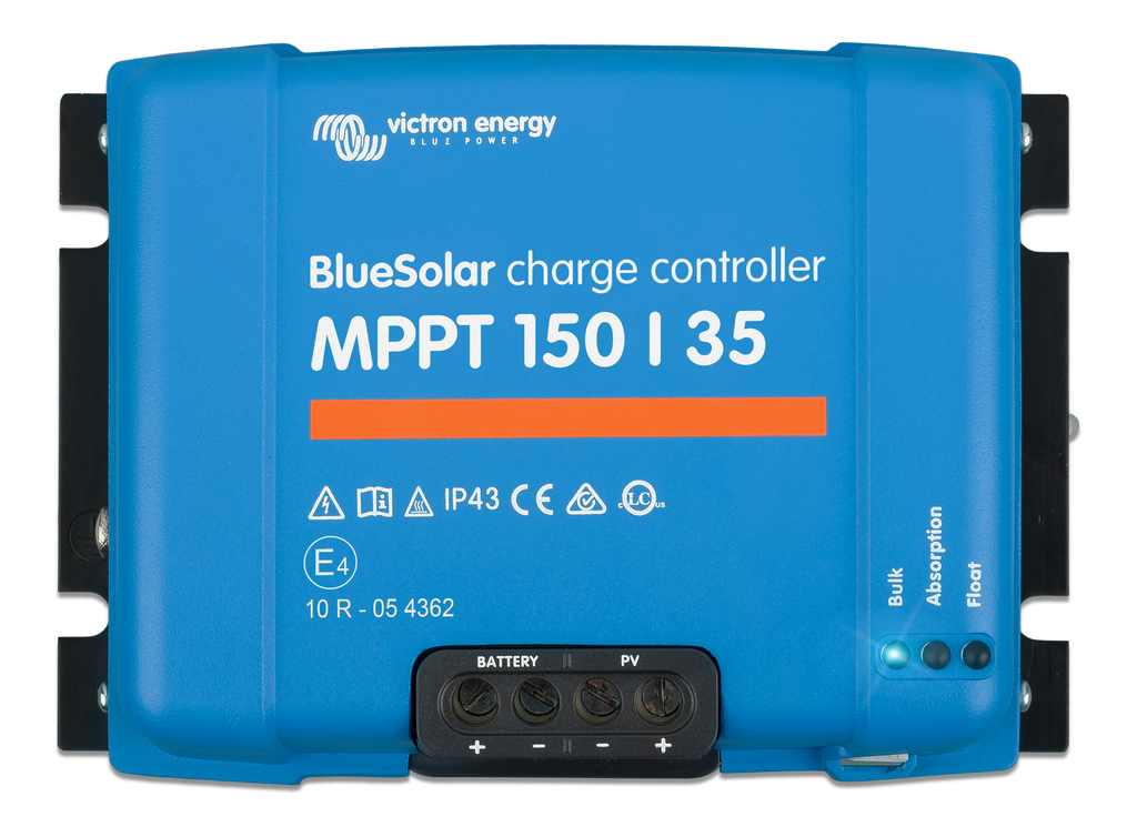 Regolatore MPPT Victron • 150 V / 35 A — vista superiore