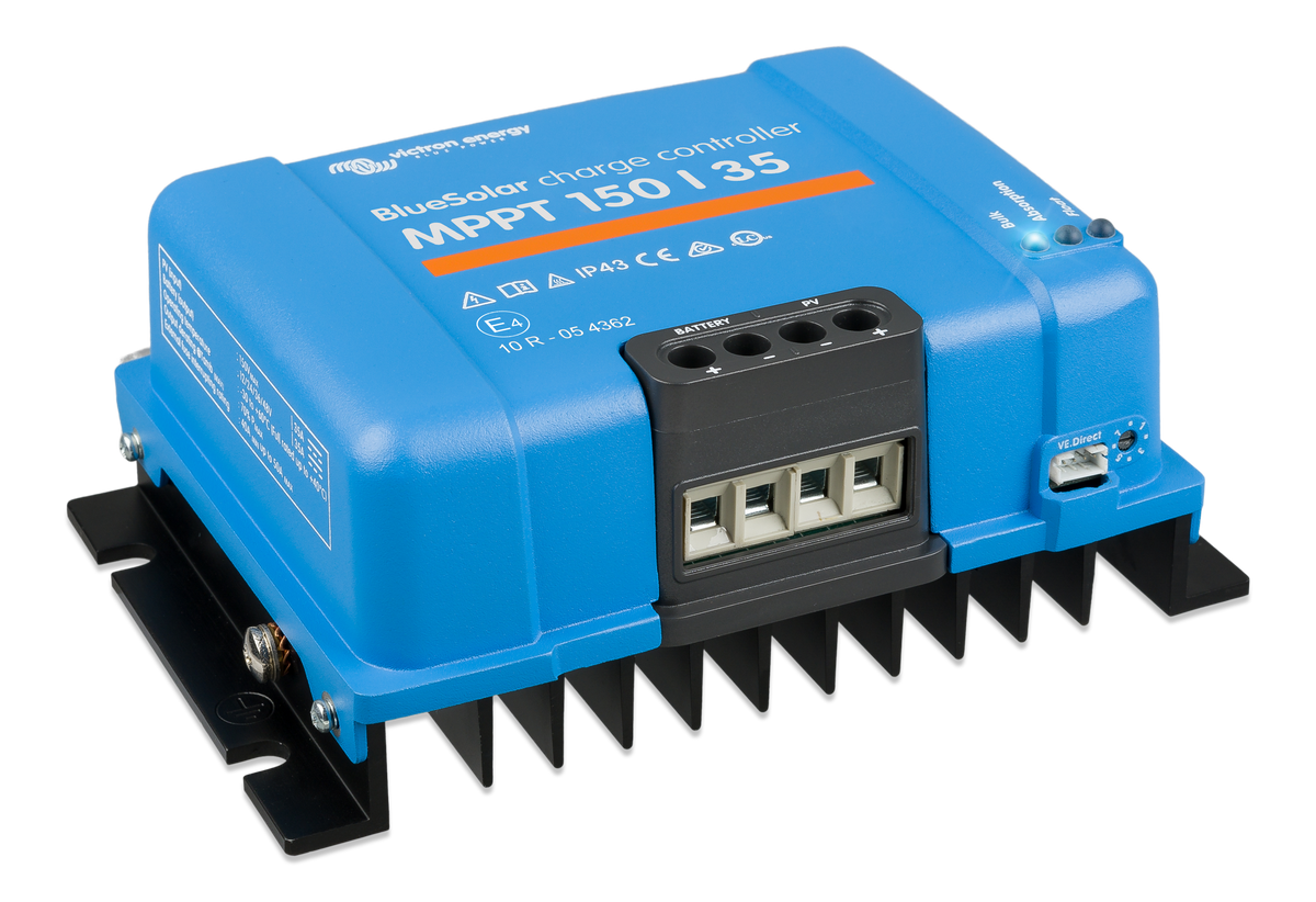 Regolatore MPPT Victron • 150 V / 35 A — BlueSolar MPPT charge controller 150/35 (left)      PNG